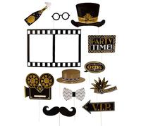 Amscan décorations de cabine photo Papier noir Glitz & Glam 12 pièces