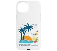 Phuket Palmiers Coucher de Soleil Cocktail Plage Thaïlande Coque pour iPhone 15 Plus