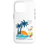 Phuket Palmiers Coucher de Soleil Cocktail Plage Thaïlande Coque pour iPhone 16 Pro