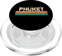 Phuket Thaïlande Nom de la Ville de Thaïlande Design Classique Couleurs Vintage PopSockets PopGrip pour MagSafe
