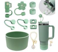 PHULWEL Lot de 10 Accessoires Stanley Cup, Ils s'appliquent aux Bouteilles Stanley Quencher Adventure 30 oz, 40 oz et IceFlow 20 oz et 30 oz (Ardoise).