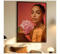 PHVRLG Poster Murale De La Chanteuse Jorja Smith Tableau Sur Toile Décoration Intérieure 50 * 70 Cm Sans Cadre