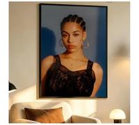 PHVRLG Poster Murale De La Chanteuse Jorja Smith Tableau Sur Toile Décoration Intérieure 50 * 70 Cm Sans Cadre