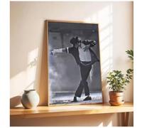 PHVRLG Poster Musicale De Michael Jackson Sur Toile Idéale Pour Décorer Salon Chambre Ou Maison 50 * 70 Cm Sans Cadre