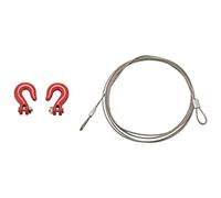 Phyachelo 1: 10 RC Crawler Accessoires Metal Bande- Corde Corde de remorquage avec des Crochets pour Voiture RC 1/10 D90 SCX10 camions RC Pieces d'auto