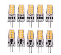 Phyachelo 10 PièCes G4 LED Ampoule AC / DC12V-24V 3W LED G4 LumièRe 20LED 360 Faisceau d'angle de LumièRe 2835SMD Remplacer la Lampe HalogèNe 30W, Blanc Chaud