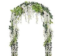 Phyachelo 2 pièces/pièce Wisteria Vigne Artificielle, Guirlande de Fleurs Wisteria Vine en rotin Fleurs suspendues pour la cérémonie en Plein air