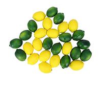 Phyachelo 28 PièCes/Ensemble Citrons Artificiels et Faux Fruits DéCoratifs Faux Agrumes DéCorations Artificielles pour la Cuisine à Domicile