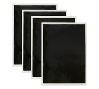 Phyachelo 4 Pièces Papier de Marquage de Gravure Noir, Papier de Gradation 39x27CM Papier de Mise au Point de Test de Gravure, pour Verre, Métal Céramique