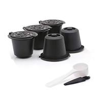 Phyachelo 5 Capsules RéUtilisables Filtre à Capsules de Café Rechargeable avec Machines à Café avec Brosse à CuillèRe à Café