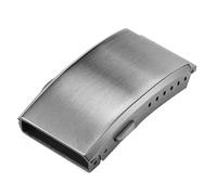 Phyachelo Boucle déployante avec fermoir de sécurité fraisé - Fermoir de bracelet en acier inoxydable - 18 mm