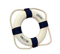 Phyachelo Bouee de Sauvetage Murale Decoration de Maison Bleu 50cm