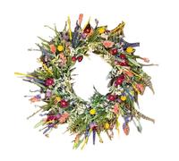 Phyachelo Couronne de Lavande Artificielle de Marguerite de, Couronnes de Fleurs Sauvages D'Été en Soie pour Décoration de Porte D'Entrée de Vacances