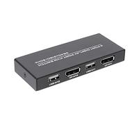 Phyachelo DisplayPort Commutateur KVM 4K @ 60Hz DP USB pour 2 ordinateurs Clavier Souris Imprimante et Moniteur Ultra HD