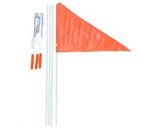 Phyachelo Drapeau de sécurité avec barre, réglable de 6 pieds, bien visible, drapeau de sécurité coloré imperméable pour vélos d'enfants