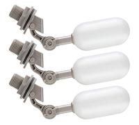 Phyachelo Ensemble de Soupape à Flotteur 3 PièCes, Soupape à Flotteur de Tuyau d'alimentation en Eau de 1/2 Pouce avec Bras de RéGlage pour Piscine, Aquarium (Gris)
