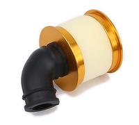 Phyachelo Filtre à Air éPonge en Alliage D'Aluminium Ouvert 04104 pour 1/10 RC Hobby Model Nitro Car, Or