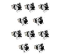 Phyachelo Lot de 10 connecteurs Ethernet RJ45 pour châssis NE8FDP Ethernet Pass Through mâle IP65 étanche C