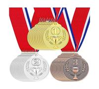 Phyachelo Lot de 30 médailles de récompense or, argent, bronze, médailles gagnantes 1, 2e, 3e prix pour les compétitions