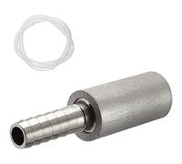 Phyachelo Pierre de Diffusion de 0,5 MicromèTre en Acier Inoxydable Pierre D'AéRation Pierre de Carbonatation pour Infusion Maison Vin BièRe Soude Air Pierre