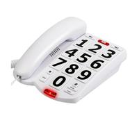 Phyachelo Téléphone à Grosses Touches pour Personnes âgées, téléphone Fixe pour, Un Bouton pour téléphone auxiliaire pour Les malvoyants