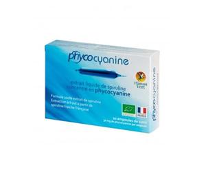 Phycocyanine Extrait liquide de Spiruline 20 ampoules de 10ml Flamant Vert