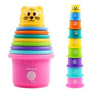 PHYLES Jouet Cubes Empilables Bébés, Tasses à Empiler, Gobelets Gigognes Jouets Éducatifs Enfant Jouet Premier Âge Jeux Éducatif pour Bébés