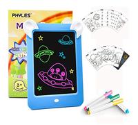 PHYLES Tableau Magique, Ardoise Magique pour Enfant, Tableau Magique Lumineuse Bebe Dessin Multifonction avec 8 Effets Lumineux - Loisir Créatif Jouet Educatif pour Votre Petit Artiste (Blue)