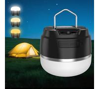 Phylosal Lanterne de camping LED rechargeable, lampe de tente 1000 lm avec 3 modes d'éclairage de couleur, banque d'alimentation 8000 mAh, étanche, mini lampe de poche avec base magnétique pour