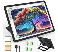 Phylosal Tablette lumineuse LED A3 rechargeable avec support intégré, boîte à lumière magnétique pour dessin, tableau lumineux avec bouton latéral, table lumineuse super lumineuse pour peinture au