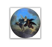 Phyrek123 Charles Le Brun Impressions d'Art Reproductions de Tableaux Célèbres Plafond de la Chambre du Roi Image de toile Art mural pour le salon 90x90cm Sans Cadre