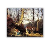 Phyrek123 Ferdinand Georg Waldmüller Impressions d'art Reproductions de Tableaux célèbres Au début du printemps dans le Wienerwald Image de toile Art mural pour le salon 70x91cm sans cadre