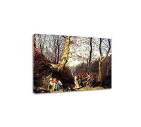 Phyrek123 Ferdinand Georg Waldmüller Impressions d'art Reproductions de Tableaux célèbres Au début du printemps dans le Wienerwald Image de toile Art mural pour le salon 40x52cm Cadre intérieur