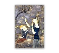 Phyrek123 Tsuguharu Foujita Impressions d'art Reproductions de Tableaux célèbres Lemon Pickers Image de toile Art mural pour le salon 55 x 83 cm sans cadre