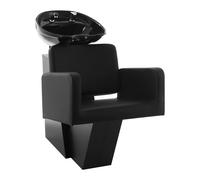 Physa Bac à shampoing avec fauteuil - 600 x 505 mm - Noir