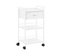 physa Chariot esthétique - 1 tiroir - 3 étagères - max. 65 kg - blanc PHYSA CT-6