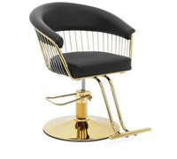 Physa Fauteuil de Coiffeur avec Repose-Pieds Lyme Black Fauteuil Salon de Coiffure Siege de Coiffure Chaise de barbier