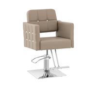 Physa Fauteuil de Coiffure Cottam avec Repose-Pieds Hauteur d'assise 49-63 cm 150 kg Gris Clair - Fauteuil de Salon de Coiffure Chaise de Coiffure Chaise de Salon de Coiffure