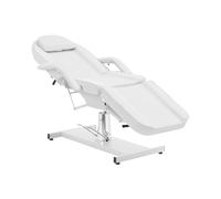 Physa Fauteuil De Massage Hydraulique 200 kg pivotante à 360° Blanc Réglage Dossier et Repose-Pieds Chaise cosmétique Table de Tatouage Fauteuil manucure