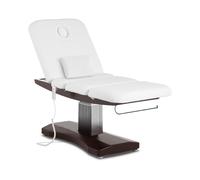physa Fauteuil de soin esthétique - 3 moteurs - 300 W - 200 x 75 x 66 - 91 cm - 175 kg - Blanc / brun MONZA WHITE