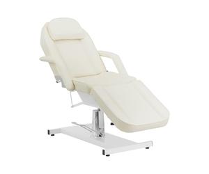 Physa Fauteuil d'esthétique - 200 kg - Couleur crème Table de Massage Chaise de Massage Fauteuil de Tatouage