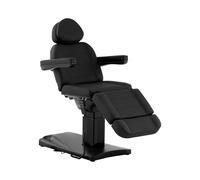Physa Fauteuil Esthétique 150 kg 300 W - Télécommande Noir, Dossier, Accoudoirs, Repose-Pieds et Appui-tête Réglables - Table De Soin Cosmétique