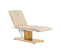 Physa Fauteuil esthétique 300 W 200 kg Beige/Or - Table de Massage Chaise de Massage Table de Soins Table de Tatouage