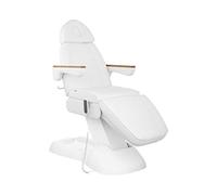 Physa Fauteuil esthétique électrique 3 Moteurs 300 W 203 x 62 x 64-86 cm 150 kg Blanc Table de Massage Table de beauté Lit esthétique électrique Fauteuil de Tatouage