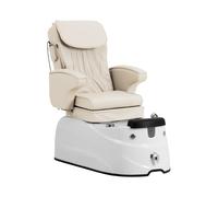 physa Fauteuil pédicure électrique - avec bain de pieds éclairé et fonction de massage - 105 W - 150 kg - crème PHY_PSC_03