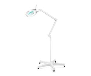 Physa Lampe-Loupe Sur Pied LED Éclairante Esthétique Professionnelle Avec Loupe PHY-6ML-2 (10 W, 72 LED, Flux Lumineux De 820 lm, Réfringence De 5 δ, Hauteur Réglable)