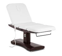 Physa Monza White Fauteuil De Soin Esthétique Électrique Chaise Institut Beauté Tatouage (Cadre : Acier, Revêtement : Cuir synthétique (PU), Commande Manuelle, Coussin pour la tête)