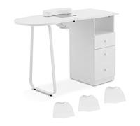 Physa PHY-MT-10 Table de manucure - 3 tiroirs Aspirateur Table onglerie Table manucure Pliante