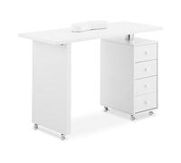 Physa Phy-MT-9 Table de manucure - 4 tiroirs 6 Roues Table Onglerie Pliante