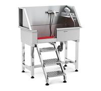 Physa PHY-PWS-03 Baignoire pour chien jusqu'à 60 kg avec escalier en acier inoxydable